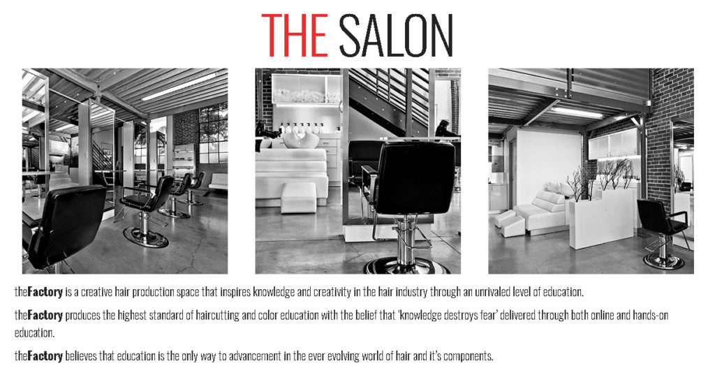The Factory Salon Front Page